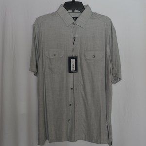 Men's Size L Hart Schaffner Marx Button-Down Short-Sleeve Shirt, NWOT